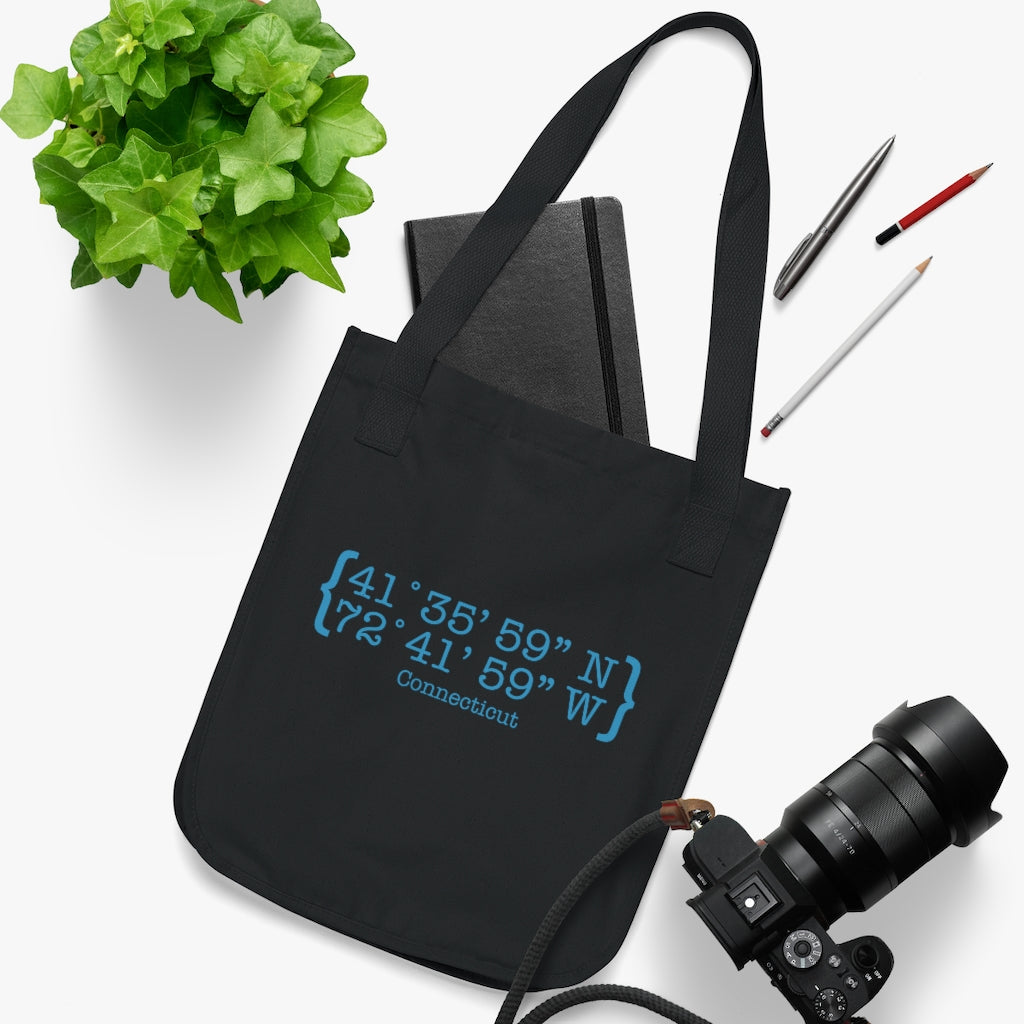 Connecticut Coordinates Organic Canvas Tote Bag