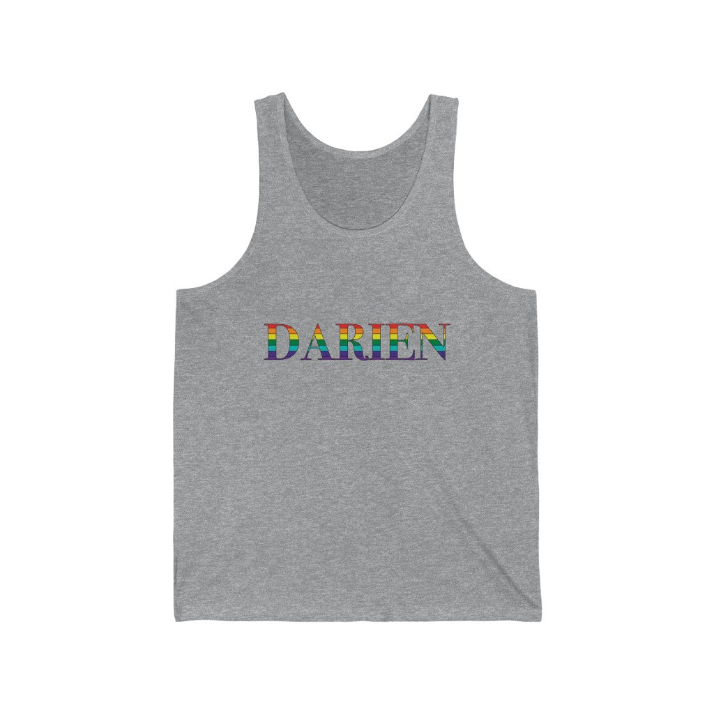 darien connecticut rainbow tank top shirt