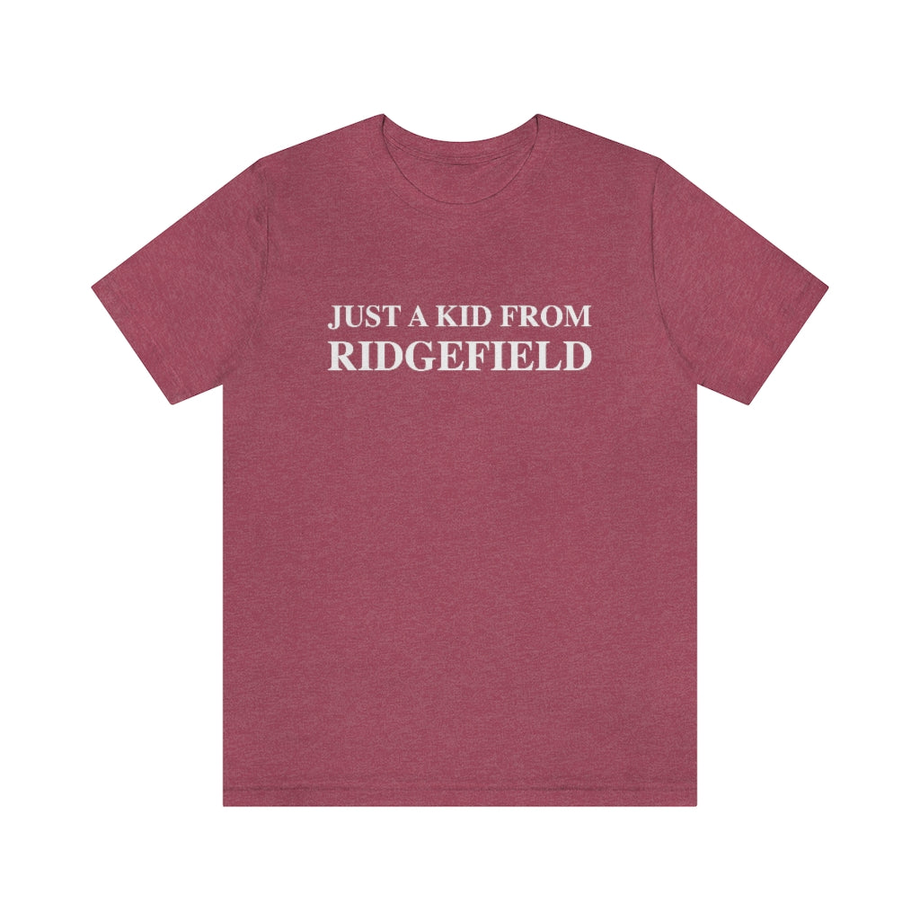 Just a kid from Ridgefield. Ridgefield, Connecticut tee shirts, hoodies sweatshirts, mugs and other apparel, home gifts and souvenirs. Proceeds of this collections goes to help Finding Ridgefield and Finding Connecticut’s brand. Free USA shipping