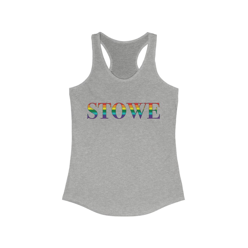 Stowe Rainbow Women's Ideal Racerback Tank