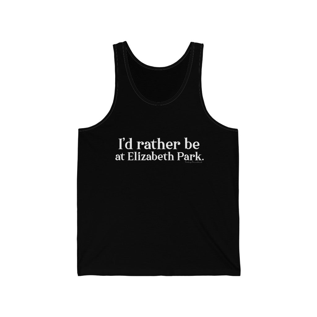 I’d rather be at Elizabeth Park tank tops.  West Hartford Connecticut tee shirts, hoodies sweatshirts, mugs, and other apparel, home gifts, and souvenirs. Proceeds of this collection go to help Finding Connecticut’s brand. Free USA shipping. 