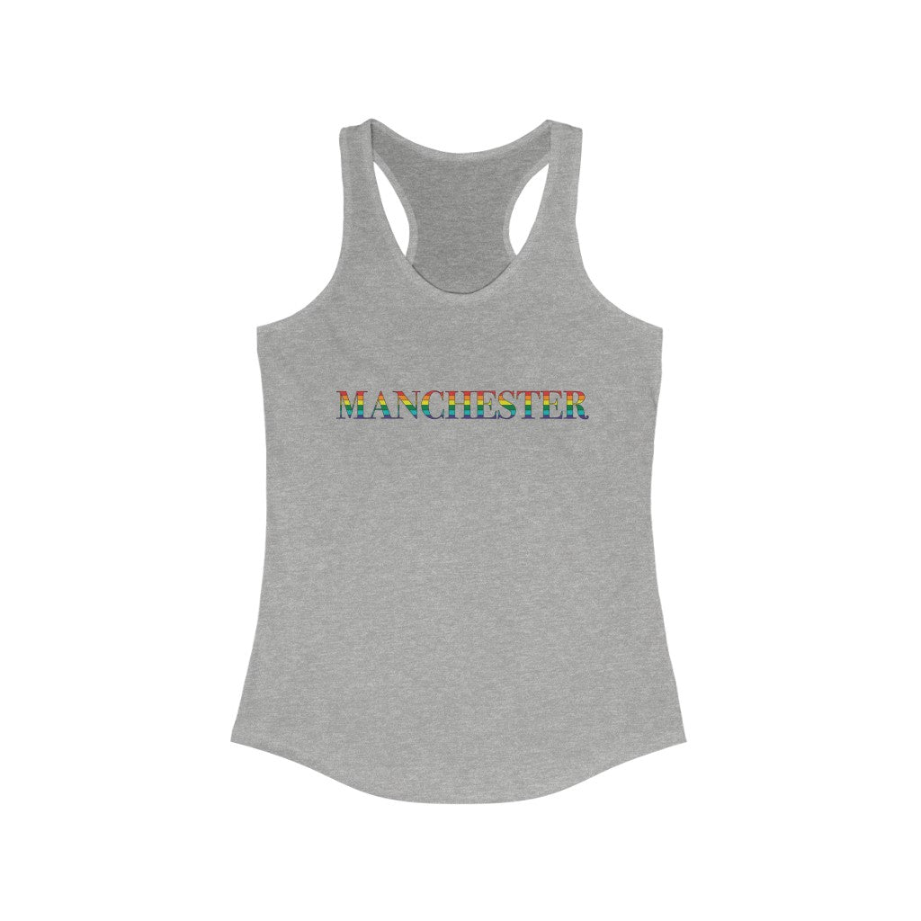 Manchester Rainbow Women's Ideal Racerback Tank