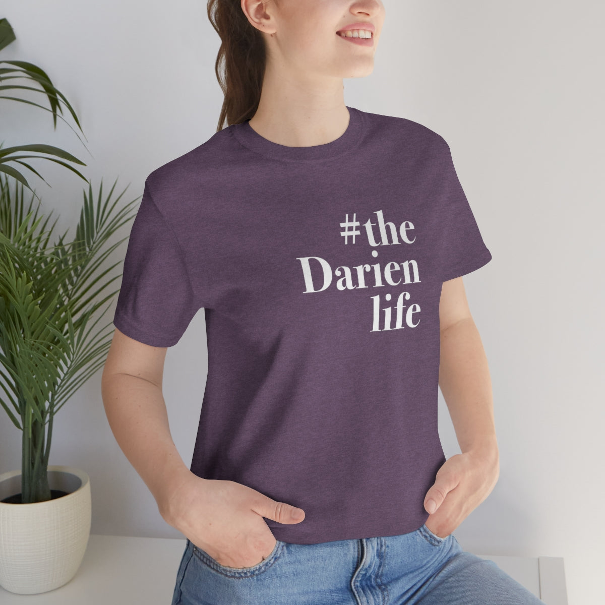 #thedarienlife darien connecticut unisex tee shirt