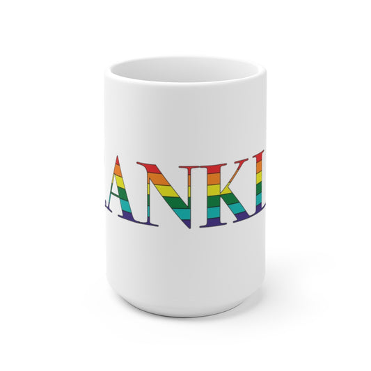 Franklin Rainbow White Ceramic Mug