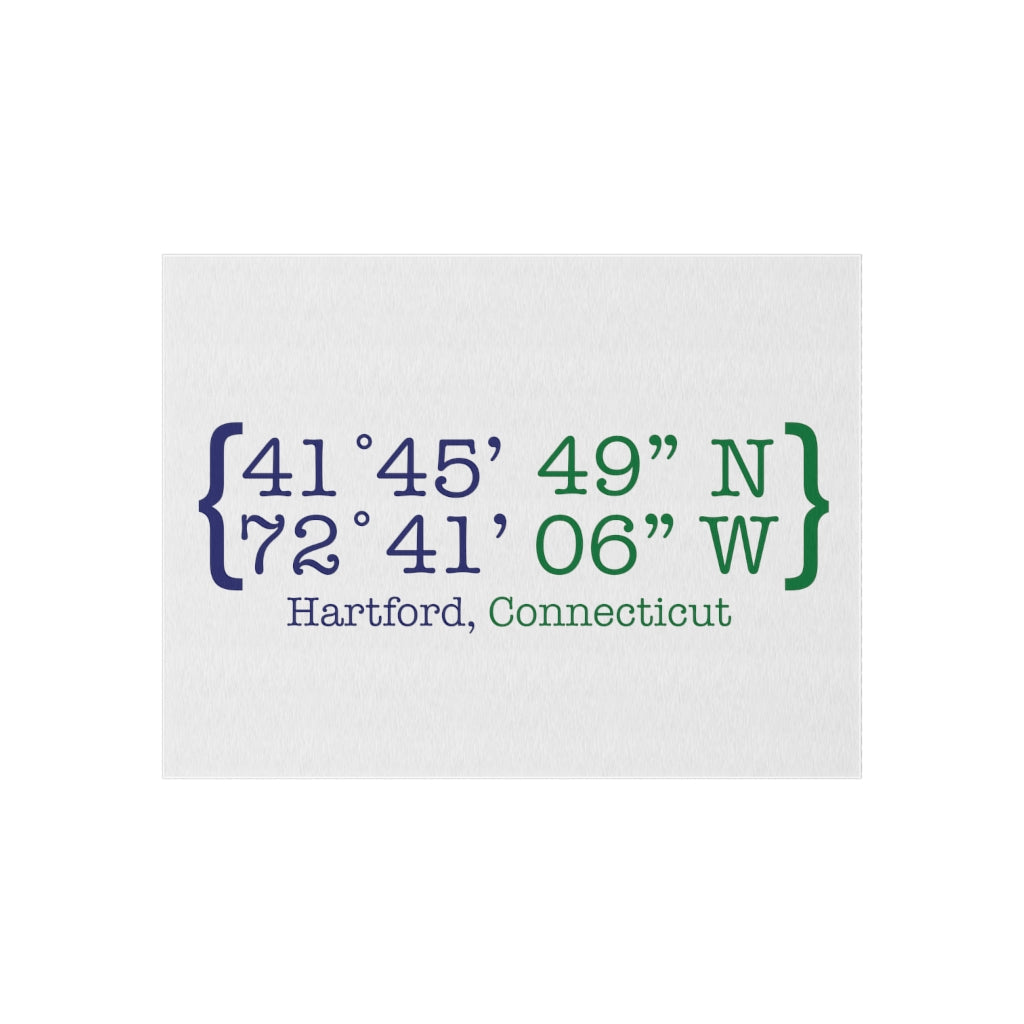 Hartford Coordinates Outdoor Rug  Proceeds help grow Finding Connecticut's website and brand.   Click here to return to our home page.