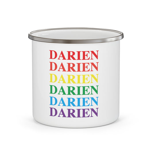 Darien pride camping mug