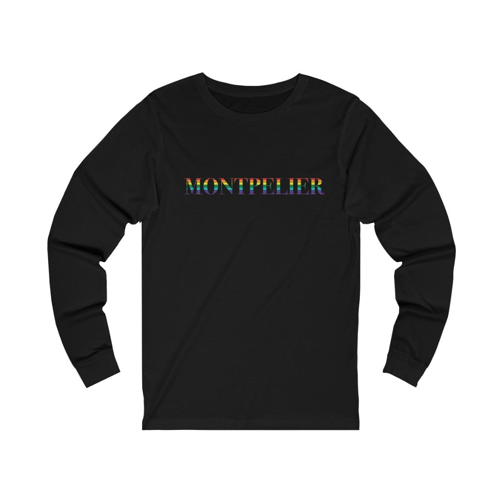 Montpelier Rainbow Unisex Jersey Long Sleeve Tee