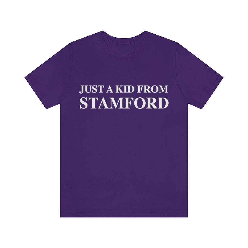 just a kid from stamford connecticut tee shirt