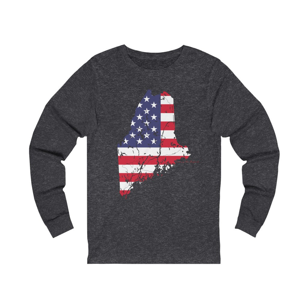 Maine American Flag collection has tee shirts, mugs, reusable bags, and other apparel and gifts. All proceeds goes to help build the Finding Maine brand and get our website up and going. Free shipping on all products. 