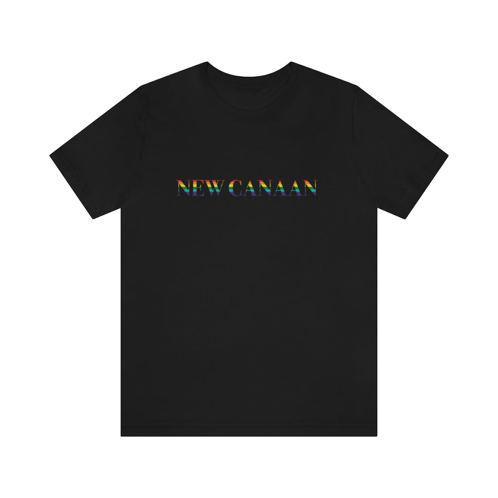 New Canaan Rainbow Unisex Jersey Short Sleeve Tee