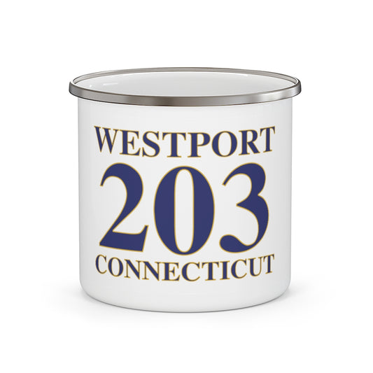 Westport 203 Connecticut Enamel Camping Mug 