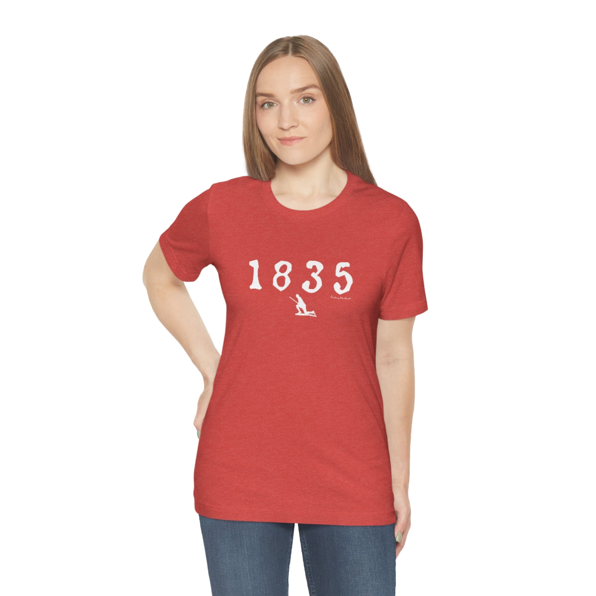 1835 Westport - White Unisex Jersey Short Sleeve Tee