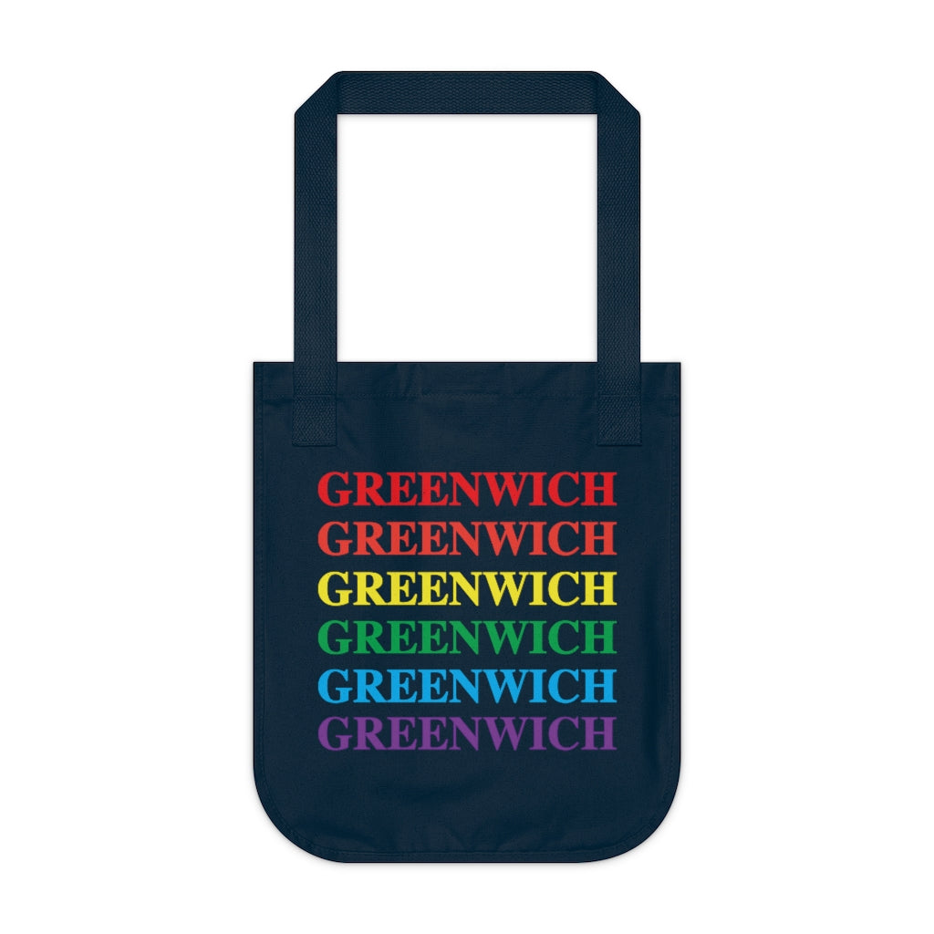 Do you have Greenwich Pride? Greenwich, Connecticut apparel and gifts including mugs including LGBTQ inspired tote bags