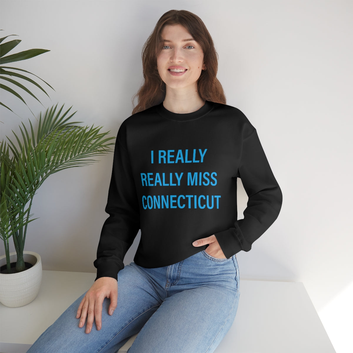 I Really Really Miss Connecticut Unisex Heavy Blend™ Crewneck Sweatshirt