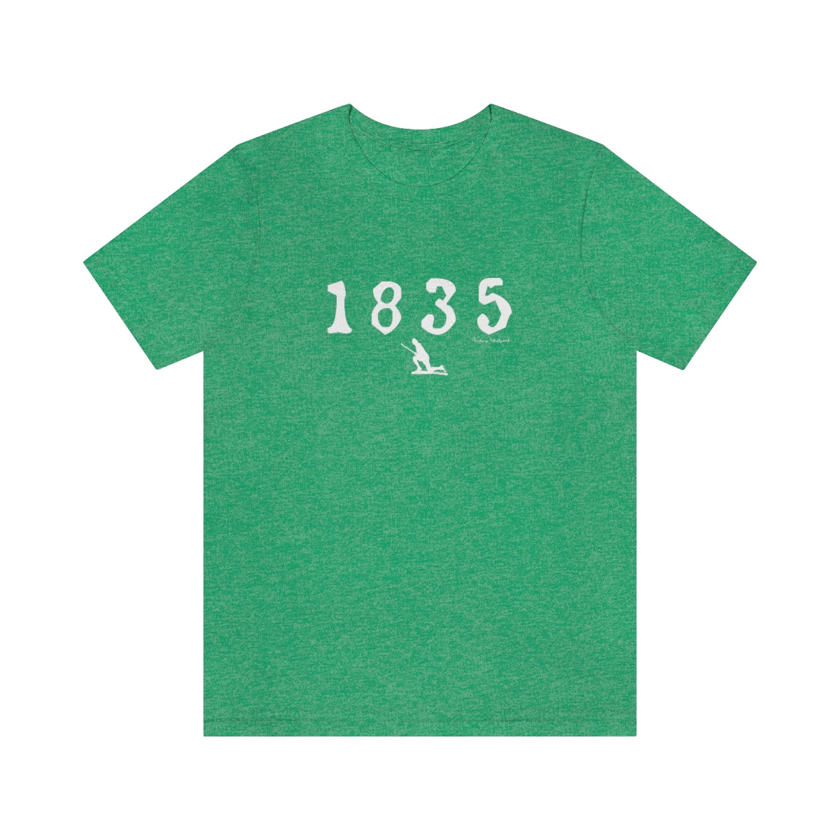 1835 Westport - White Unisex Jersey Short Sleeve Tee