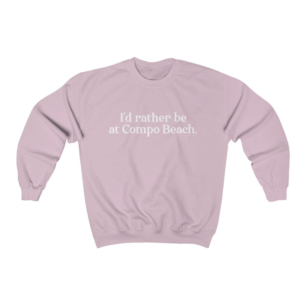 I'd rather be at Compo Beach Unisex Heavy Blend™ Crewneck Sweatshirt