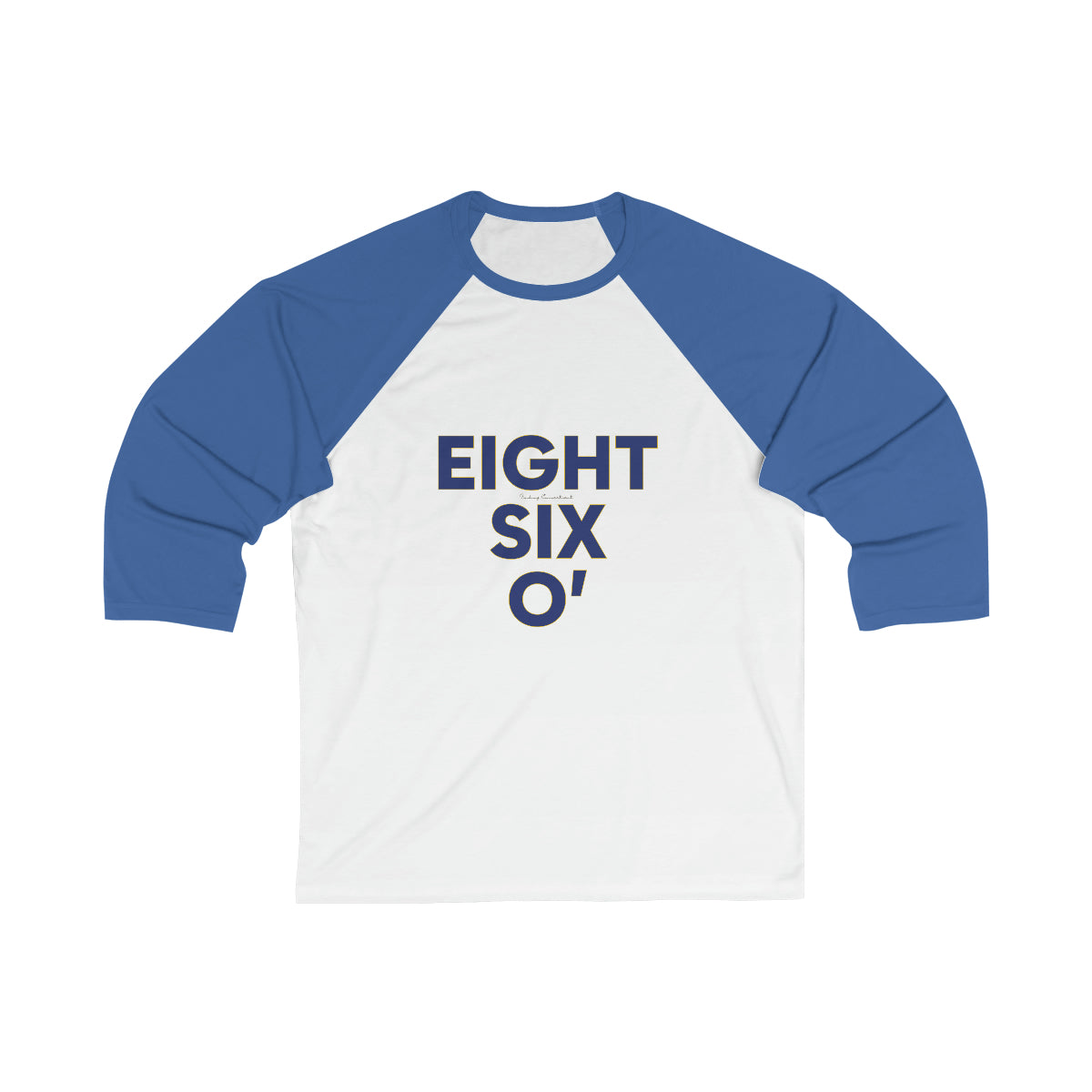 Eight Six O' Unisex 3\4 Sleeve Baseball Tee