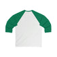 I Clover Bridgeport  (Green) Unisex 3\4 Sleeve Baseball Tee