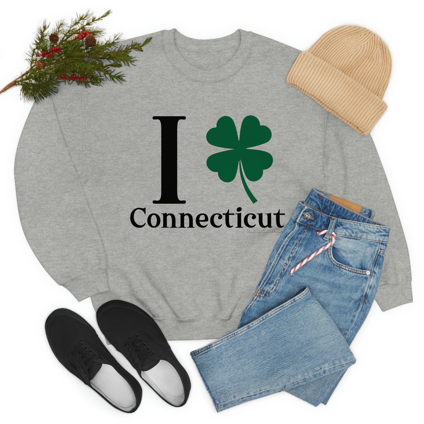 I Clover Connecticut Unisex Heavy Blend™ Crewneck Sweatshirt