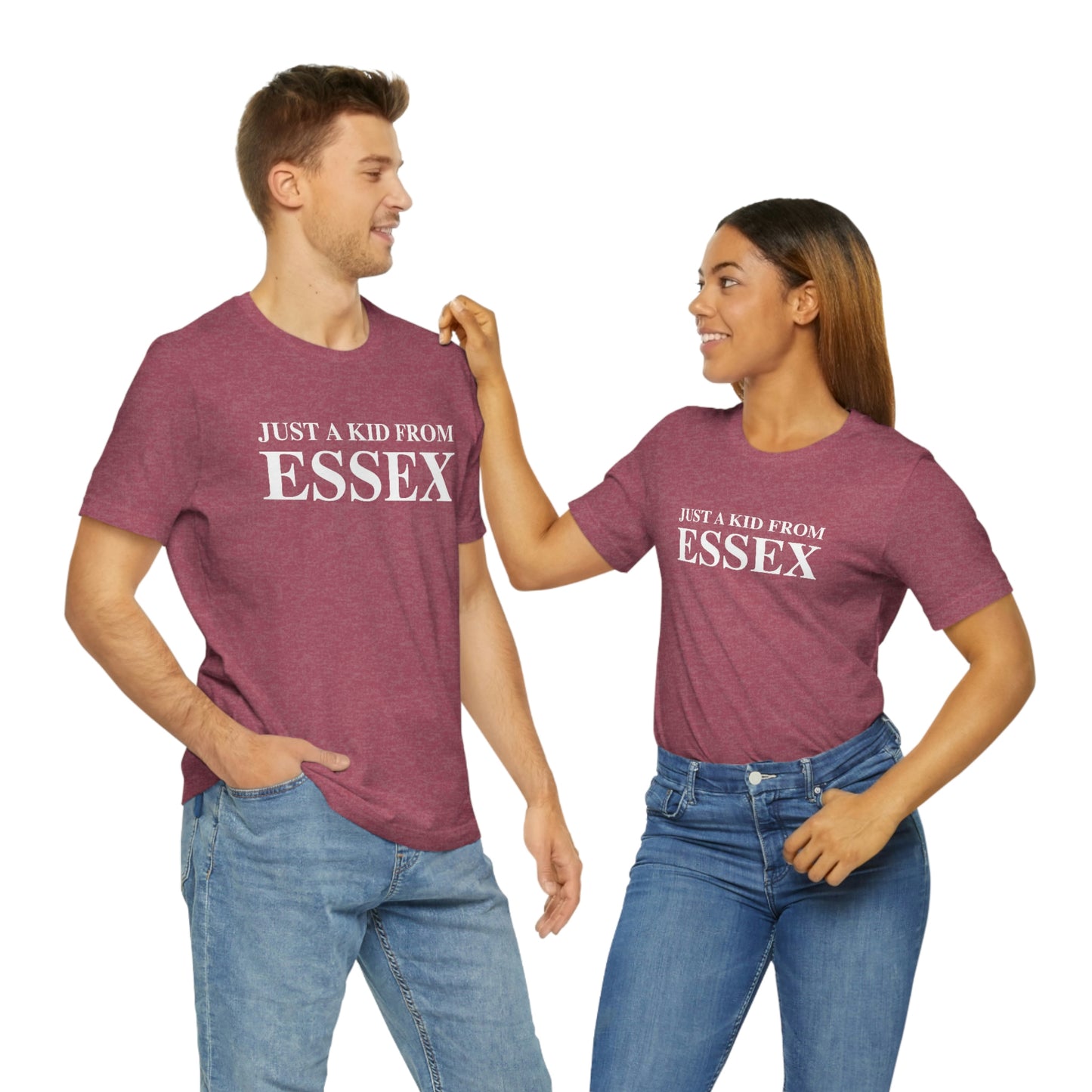 Just a kid from Essex Unisex Jersey Short Sleeve Tee