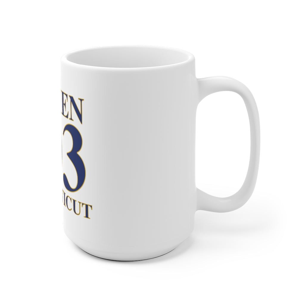 Darien 203 Connecticut White Ceramic Mug