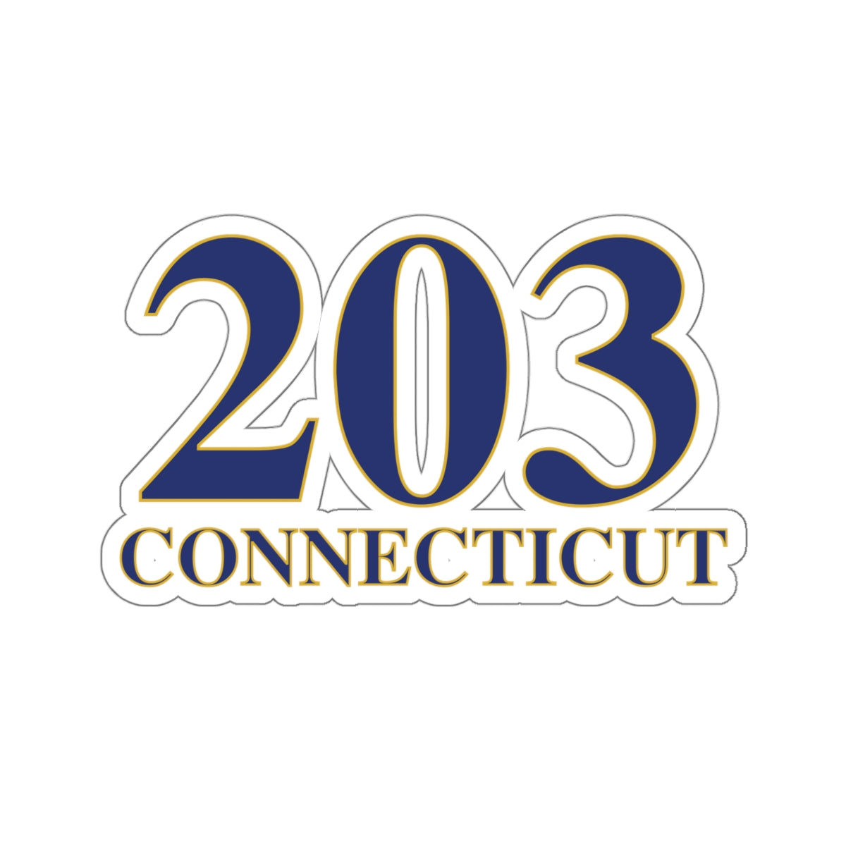 203 connecticut sticker 