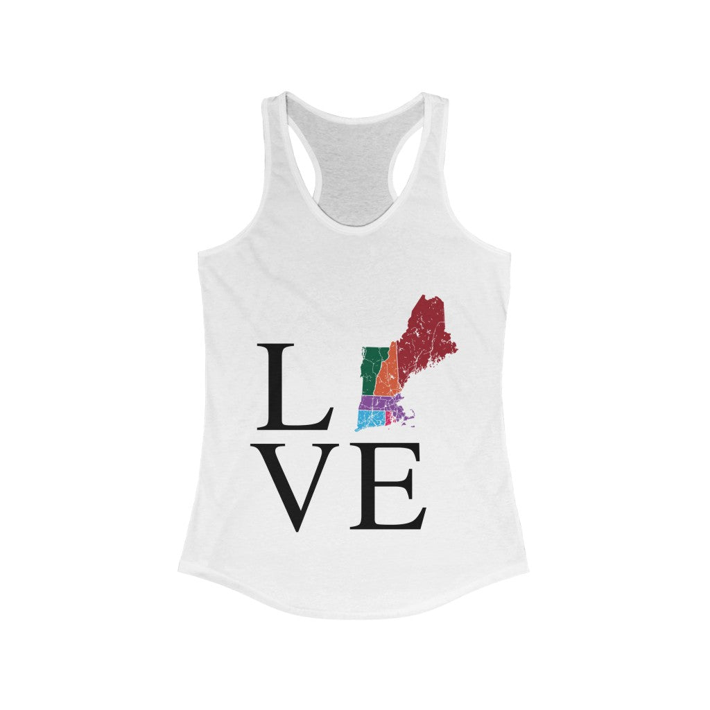 New England Love Women's Ideal Racerback Tank