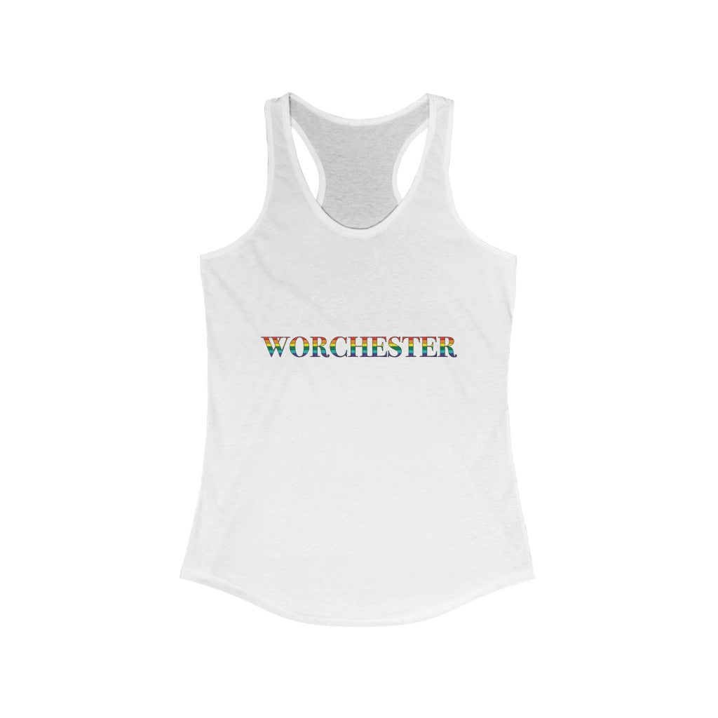 Worchester Rainbow Women's Ideal Racerback Tank