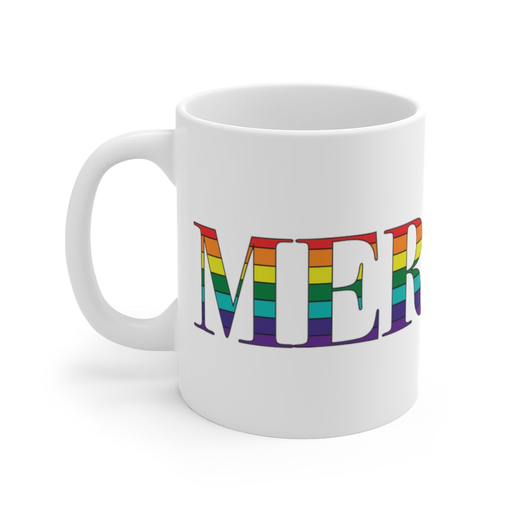 Meriden Rainbow White Ceramic Mug