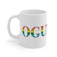 Ogunquit Rainbow White Ceramic Mug