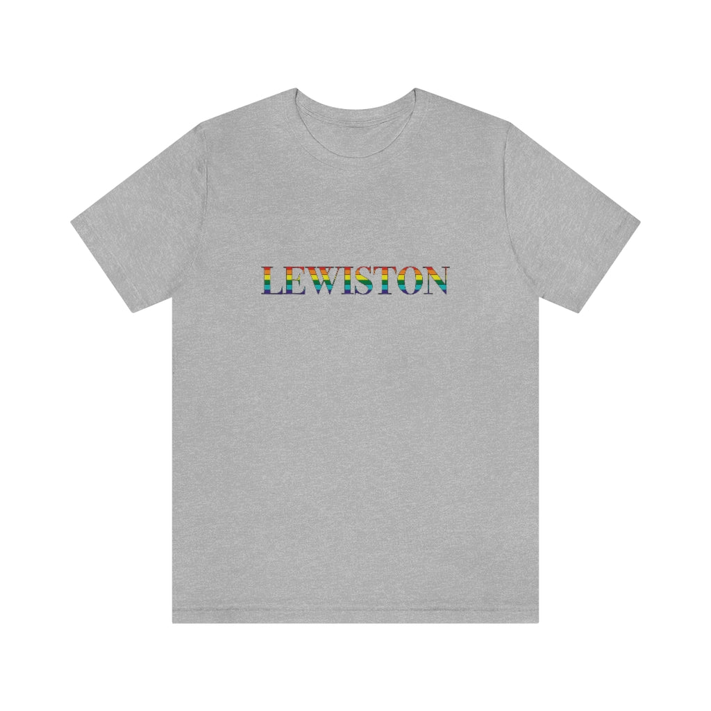 Lewiston Rainbow Unisex Jersey Short Sleeve Tee