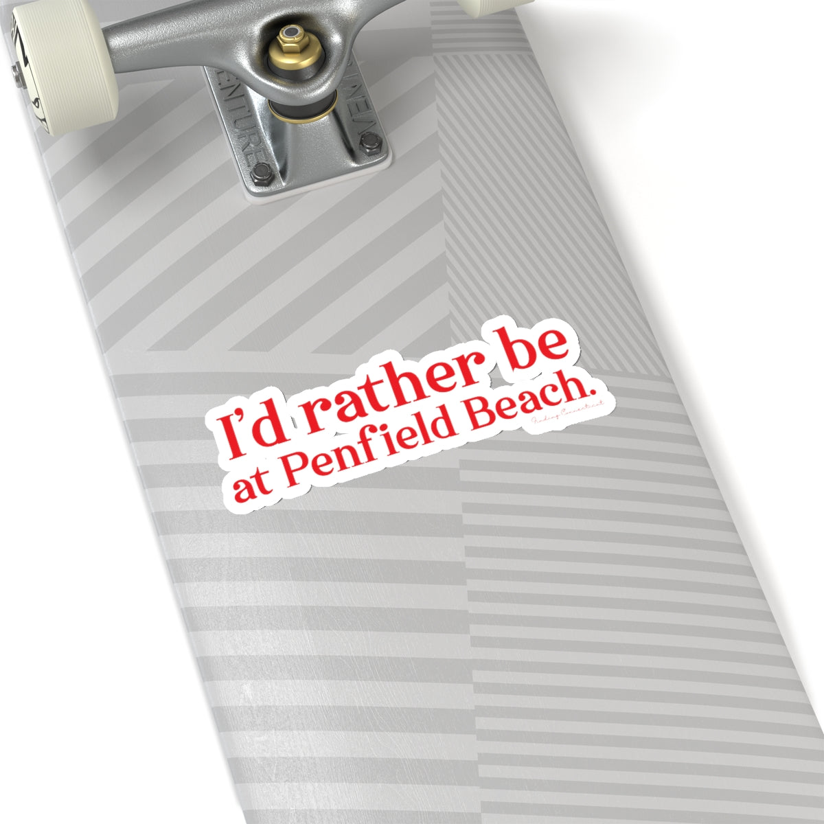 I'd rather be at Penfield Beach. Kiss-Cut Stickers