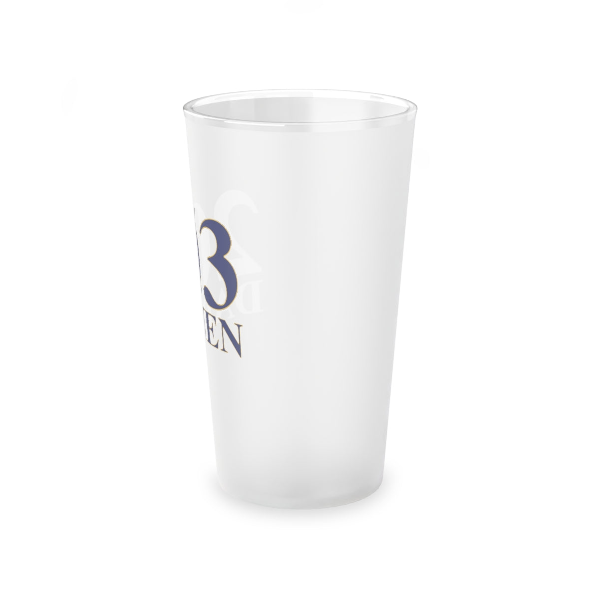 203 Darien Frosted Pint Glass, 16oz