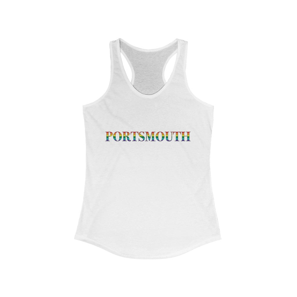 Portsmouth Rainbow Women's Ideal Racerback Tank