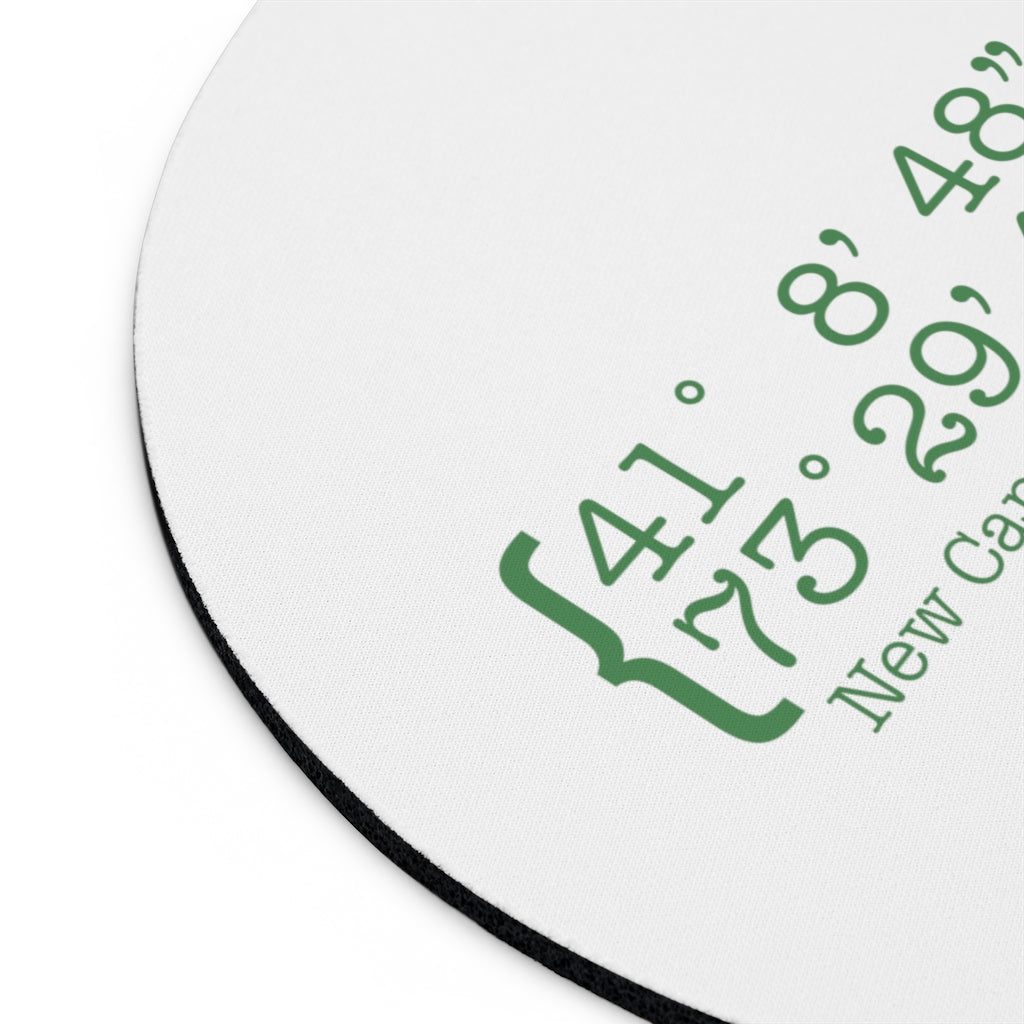 New Canaan Coordinates Mousepad  Does New Canaan, Connecticut always have a special place in your heart. The Coordinates collection marks the spot for the special place you have ties to.   Proceeds helps grow Finding New Canaan and Finding Connecticut's brand grow. 