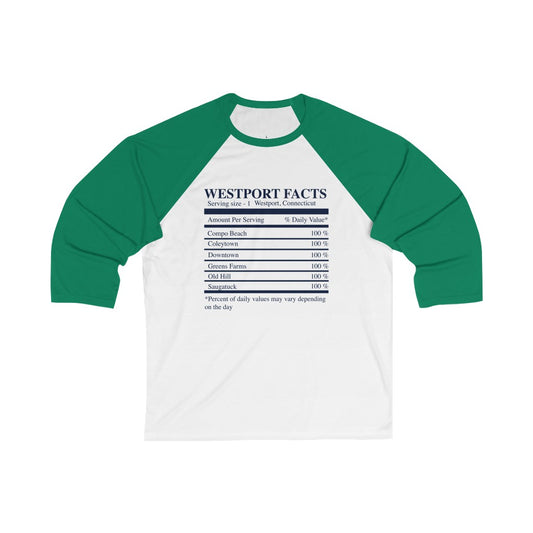 westport facts baseball tee