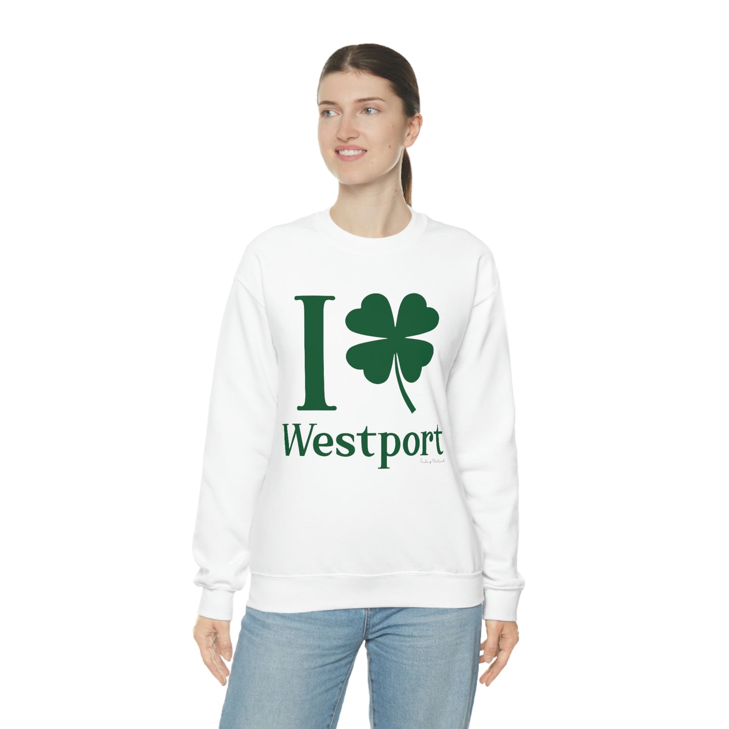 I Clover Westport (Green) Unisex Heavy Blend™ Crewneck Sweatshirt