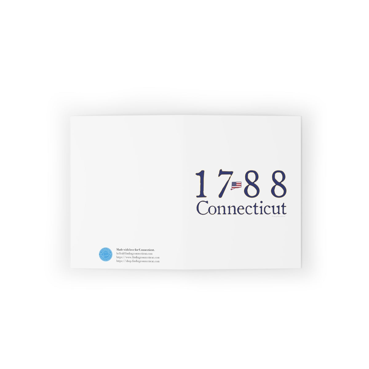 1788 Connecticut American Flag Greeting Cards (8, 16, and 24 pcs)