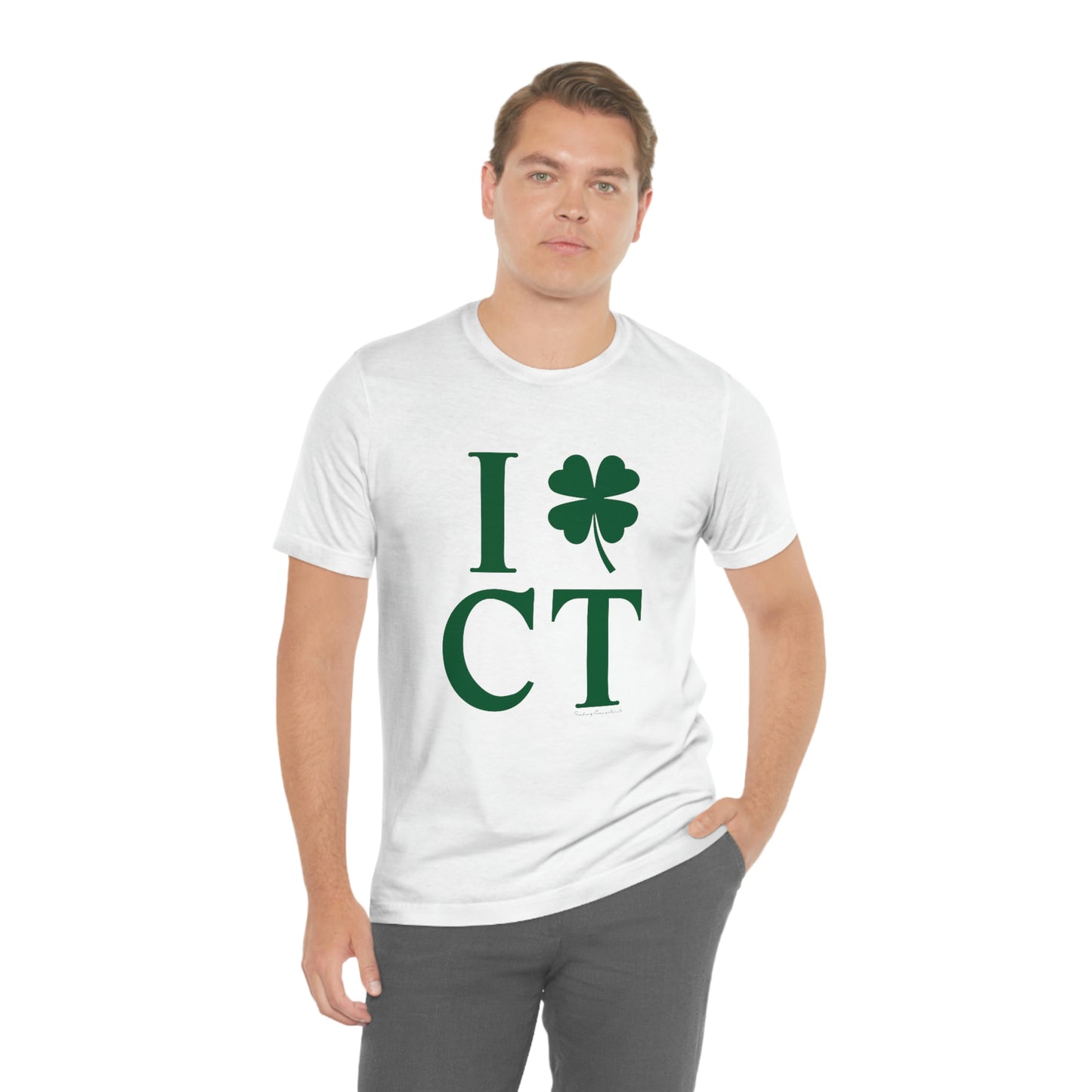 I Clover CT (Green) Unisex Jersey Short Sleeve Tee