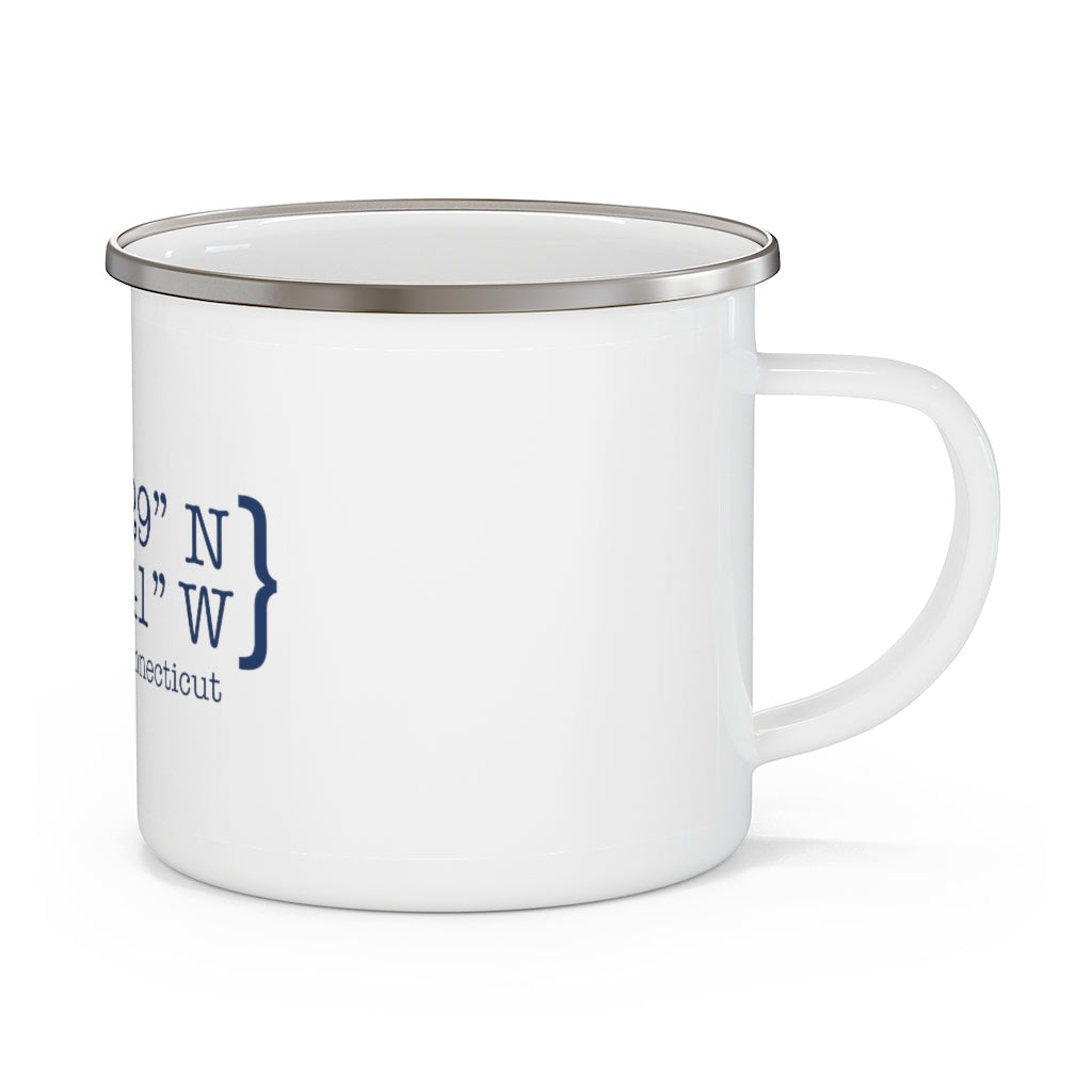 New Haven Coordinates Enamel Camping Mug 