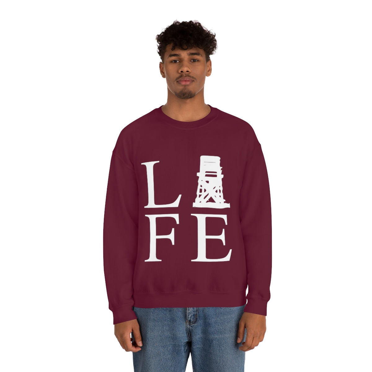 Fairfield Life (front) Unisex Heavy Blend™ Crewneck Sweatshirt