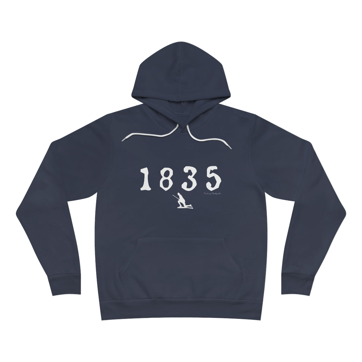 1835 Westport - White Unisex Sponge Fleece Pullover Hoodie