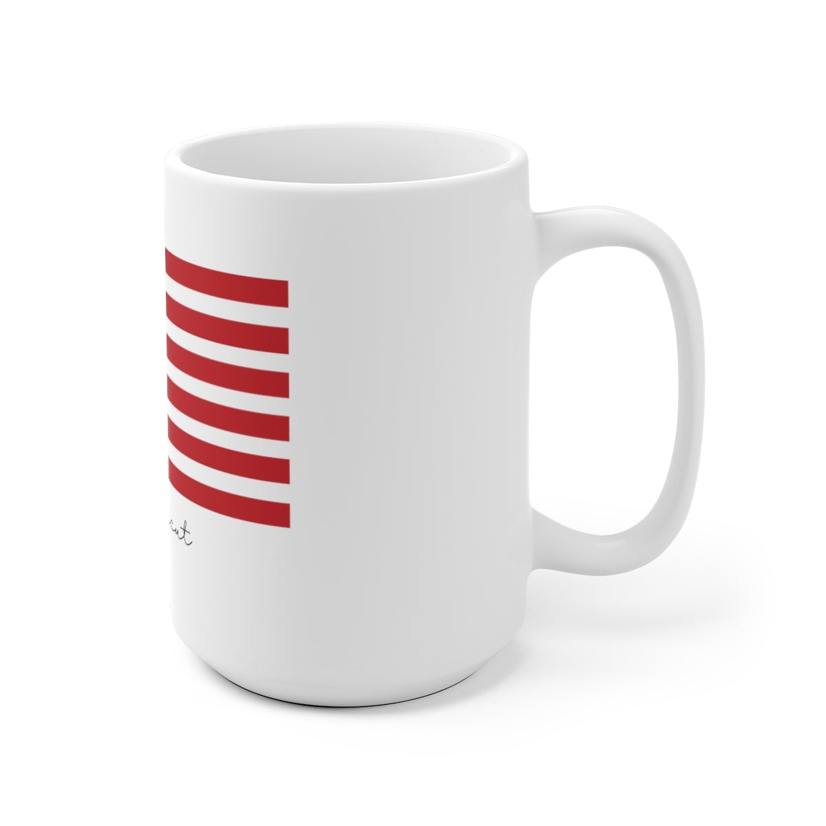 Connecticut Flag White Ceramic Mug