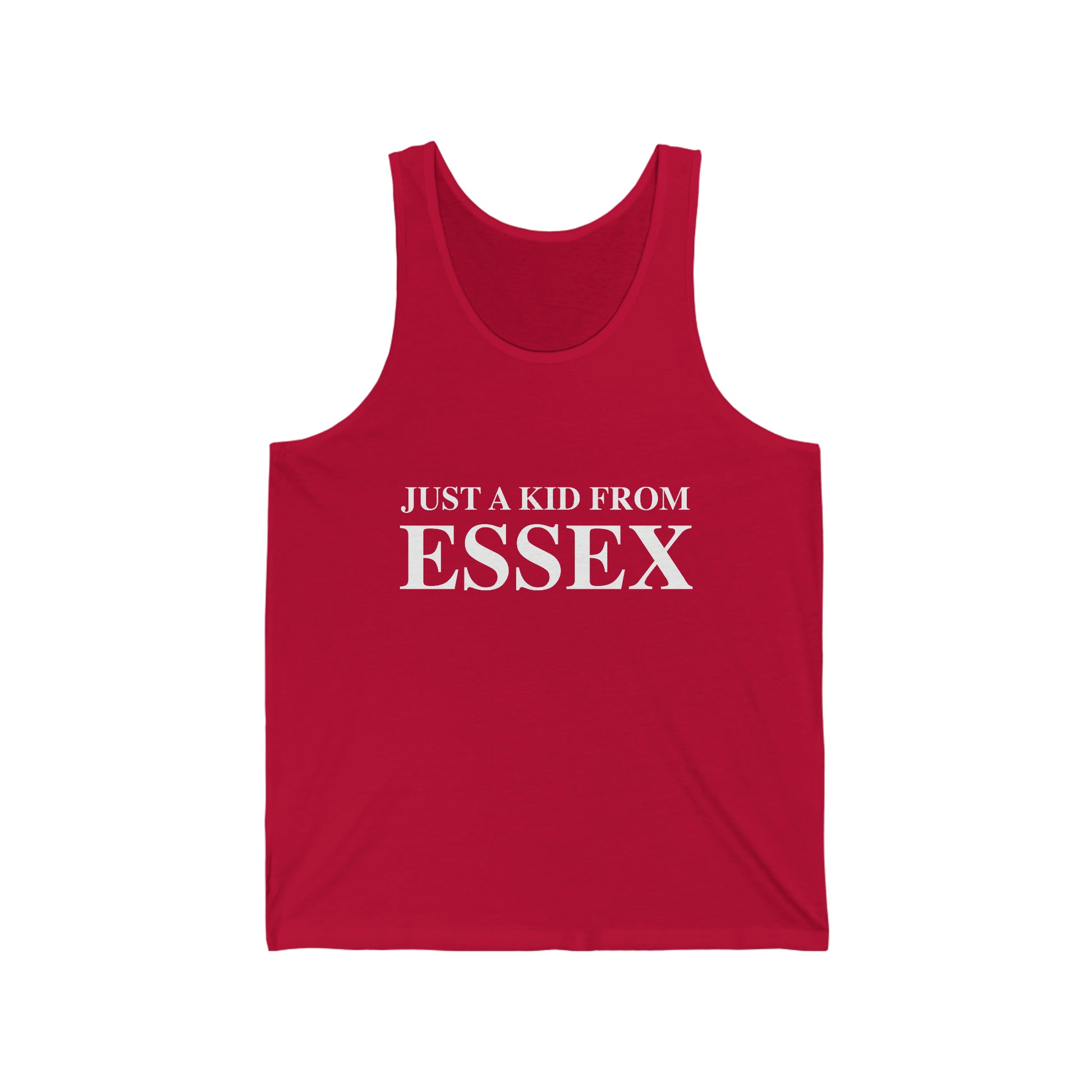 Just a kid from Essex tank top shirt, Essex Connecticut 