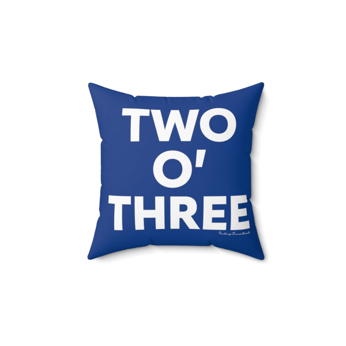 Two O' Three Spun Polyester Square Pillow