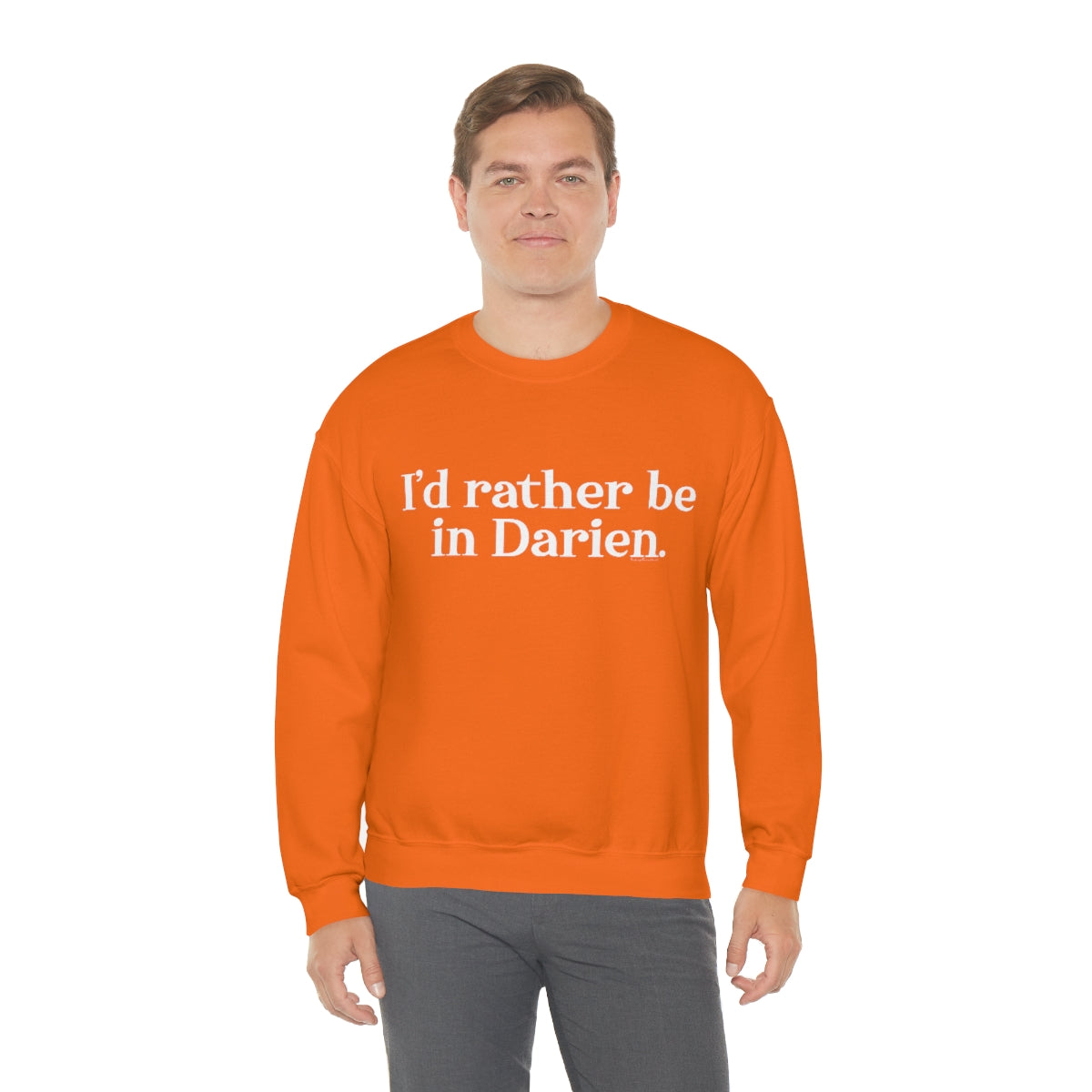 I'd rather be in Darien. Unisex Heavy Blend™ Crewneck Sweatshirt