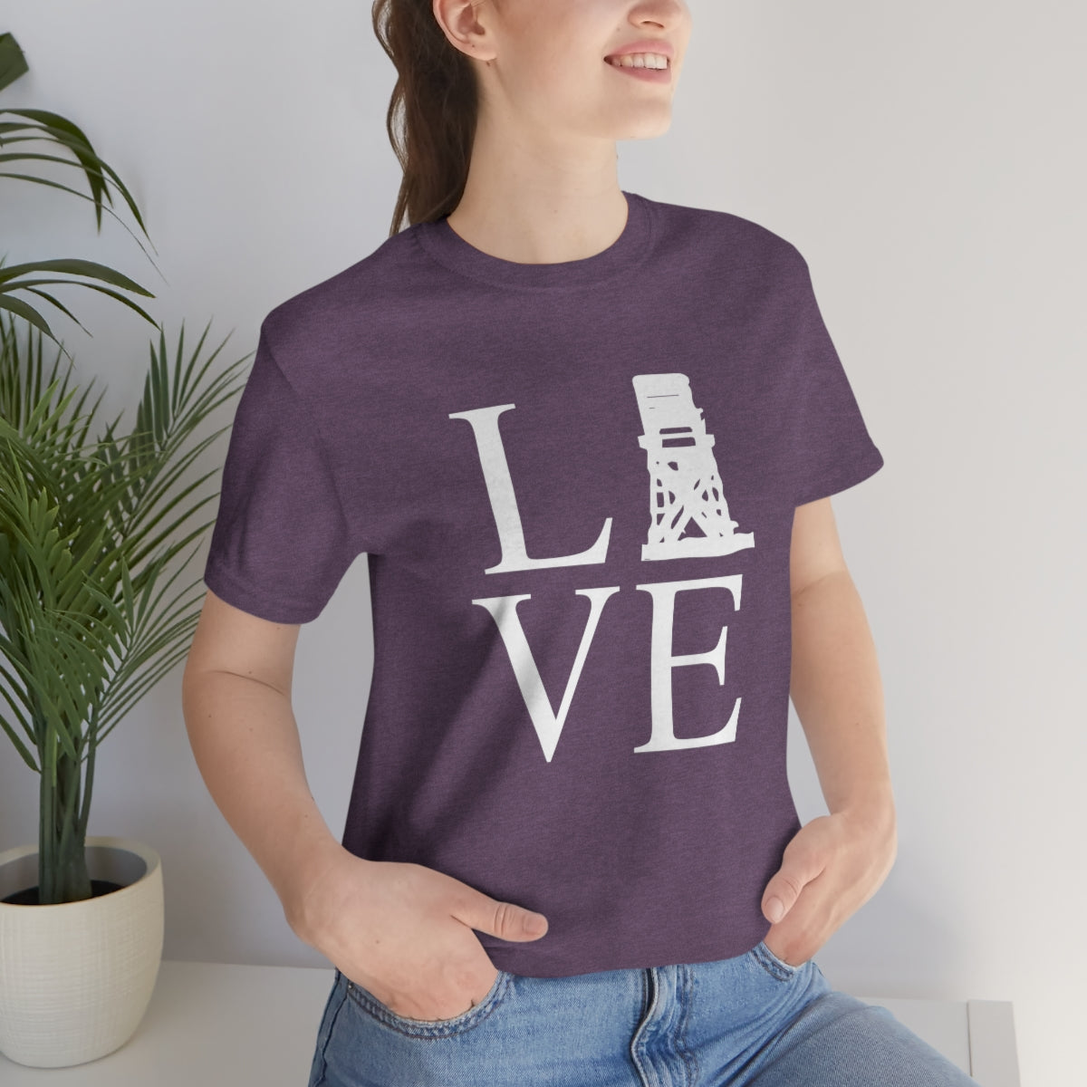 Fairfield Love (front) Unisex Jersey Short Sleeve Tee