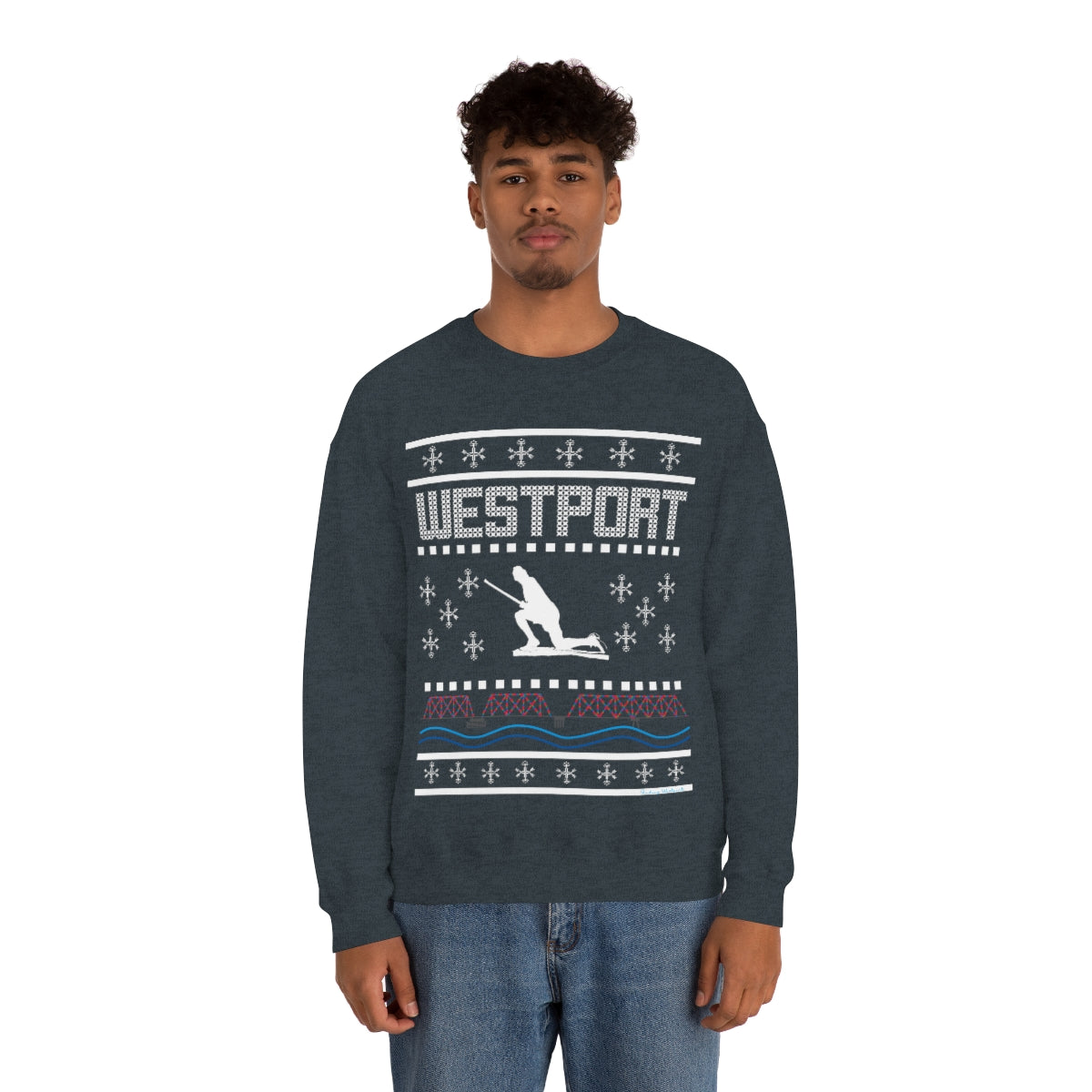 Westport Holiday Sweater Unisex Heavy Blend™ Crewneck Sweatshirt