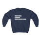 Minuteman. Cannons. Compo Beach Road. Unisex Heavy Blend Crewneck Sweatshirt  How do you say Westport without saying Westport? Westport, Connecticut is filled with unique aspects. Each providing different elements that make up the town from historic to modern traditions. Minuteman. Cannons. Compo Beach Road. You know its Westport.   Proceeds of this collection goes to help build Finding Westport and Finding Connecticut's  brands. 
