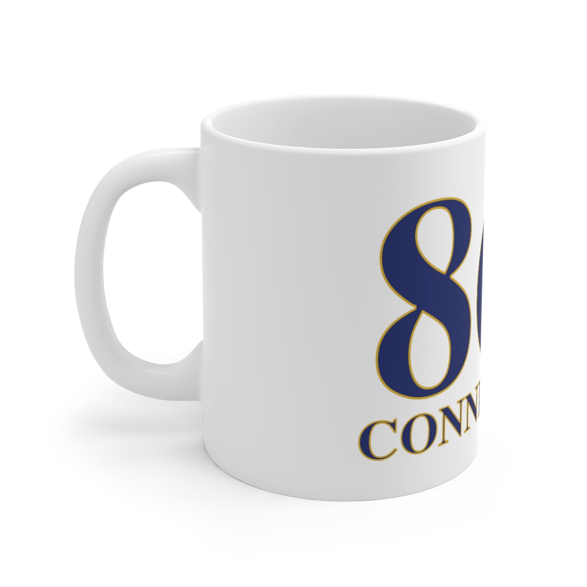 860 Connecticut White Ceramic Mug